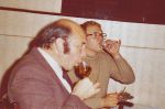 Zwei Geniesser beim Seminar in Wangerooge 1976
