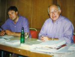 Roger Schmidtchen und Prof. Dr. Heiner Timmermann beim Seminar in Kißlegg 1990