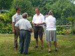 Seminarpause Im Garten des Akzent Waldhotels in Göhren auf Rügen (2010)